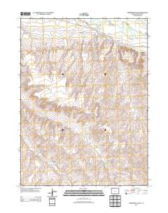 Thornburgh Gulch 2013 topographic map thumbnail