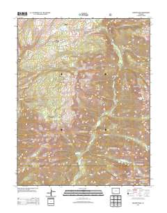 Snowdon Peak 2013 topographic map thumbnail
