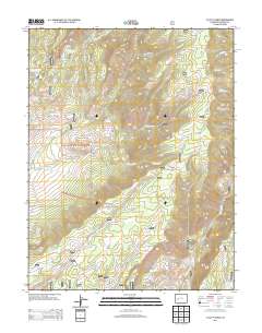 X Lazy F Ranch 2013 topographic map thumbnail