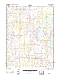 Swede Lake 2013 topographic map thumbnail