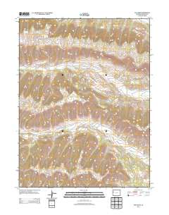 The Saddle 2013 topographic map thumbnail