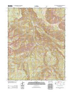 West Beckwith Mountain 2013 topographic map thumbnail