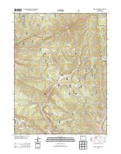 Radial Mountain 2013 topographic map thumbnail