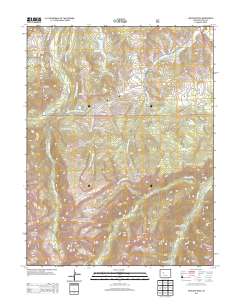 Highland Peak 2013 topographic map thumbnail