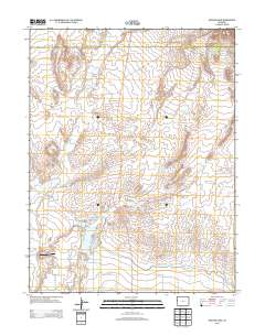 Highline Lake 2013 topographic map thumbnail
