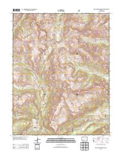 Pole Creek Mountain 2013 topographic map thumbnail