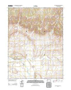 Rattlesnake Mesa 2013 topographic map thumbnail