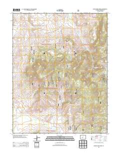 Razor Creek Dome 2013 topographic map thumbnail