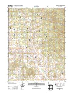 Observatory Rock 2013 topographic map thumbnail