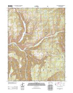 Paonia Reservoir 2013 topographic map thumbnail