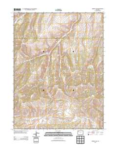 Ninemile Gap 2013 topographic map thumbnail