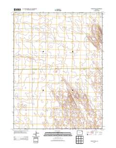 Fiddler Peak 2013 topographic map thumbnail