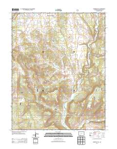 Oakbrush Hill 2013 topographic map thumbnail