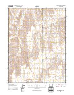 Bonny Reservoir SE 2013 topographic map thumbnail