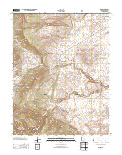 Beulah 2013 topographic map thumbnail