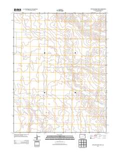 Antelope Creek West 2013 topographic map thumbnail