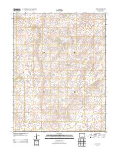 Bijou SW 2013 topographic map thumbnail