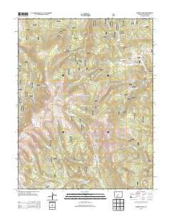 Bowers Peak 2013 topographic map thumbnail