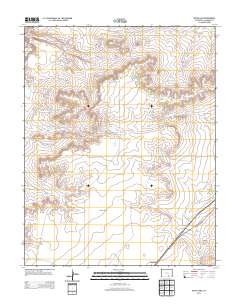 Bates Lake 2013 topographic map thumbnail