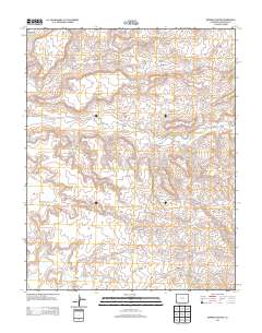 Bowdish Canyon 2013 topographic map thumbnail
