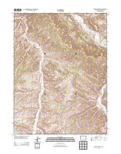 Barcus Creek SE 2013 topographic map thumbnail