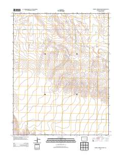 Barrel Springs Draw 2013 topographic map thumbnail
