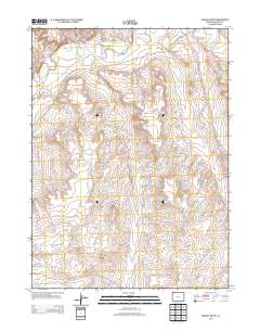 Bighole Butte 2013 topographic map thumbnail