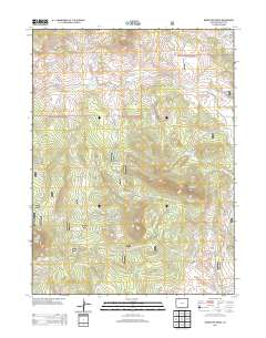 Bears Ears Peaks 2013 topographic map thumbnail