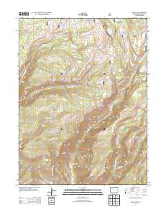 Adams Lake 2013 topographic map thumbnail