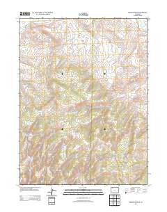 Breeze Mountain 2013 topographic map thumbnail