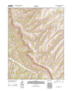 Black Cabin Gulch 2013 topographic map thumbnail