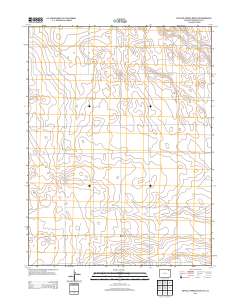 Buffalo Springs Ranch SE 2013 topographic map thumbnail
