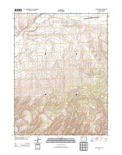 Castor Gulch 2013 topographic map thumbnail