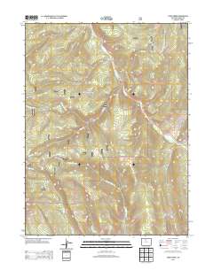 Cabin Creek 2013 topographic map thumbnail
