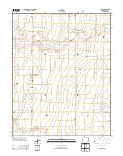 Campo NW 2013 topographic map thumbnail
