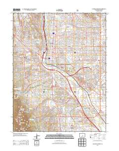 Colorado Springs 2013 topographic map thumbnail