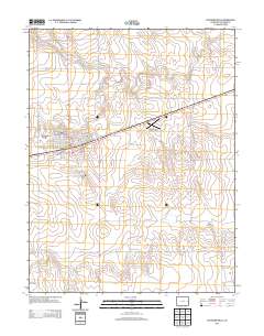 Cheyenne Wells 2013 topographic map thumbnail