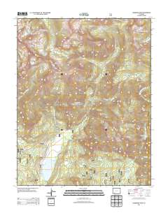 Cimarrona Peak 2013 topographic map thumbnail