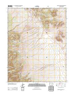 Beckwith Mountain 2013 topographic map thumbnail