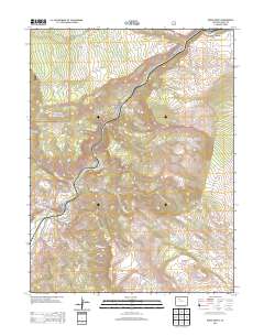 Burns South 2013 topographic map thumbnail