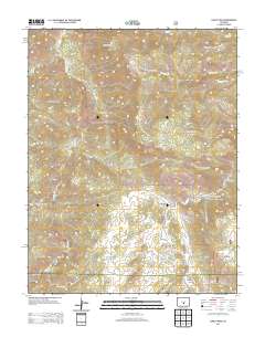Curley Peak 2013 topographic map thumbnail