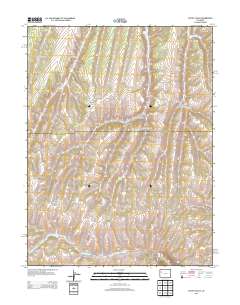 Cutoff Gulch 2013 topographic map thumbnail