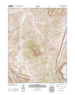 Dawson Butte 2013 topographic map thumbnail