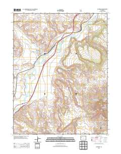 De Beque 2013 topographic map thumbnail