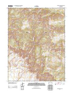 Corcoran Peak 2013 topographic map thumbnail