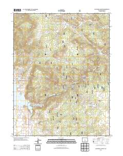 Elevenmile Canyon 2013 topographic map thumbnail