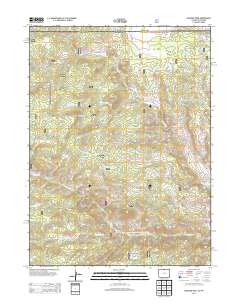 Diamond Peak 2013 topographic map thumbnail
