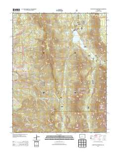 Courthouse Mountain 2013 topographic map thumbnail