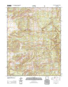 Buckhorn Lakes 2013 topographic map thumbnail