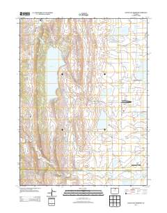 Carter Lake Reservoir 2013 topographic map thumbnail